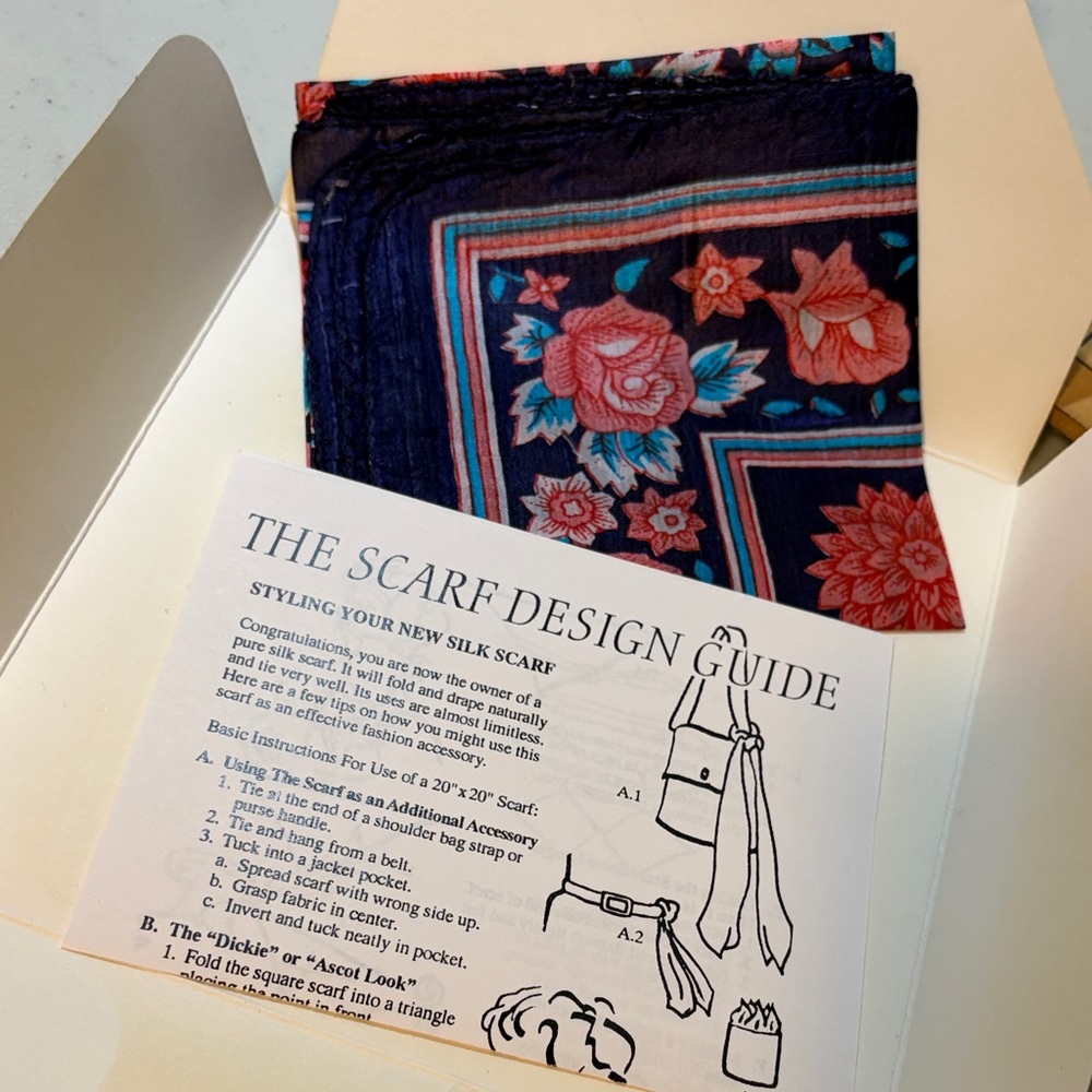 Floral Silk Scarf